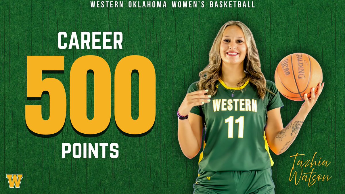 With her 22nd point vs Western Texas College, So. Forward Tazhia Watson eclipsed the 500 career point mark in just 37 games! Congratulations, Tazhia!

#DubsUp || #STS