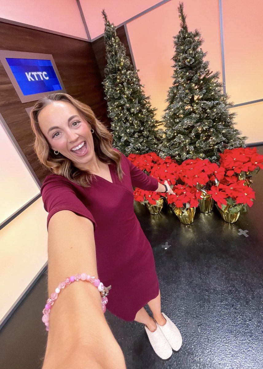 It’s beginning to look a lot like Christmas in the studio!!! 🎄❤️ <a href="/KTTCTV/">KTTC TV</a>