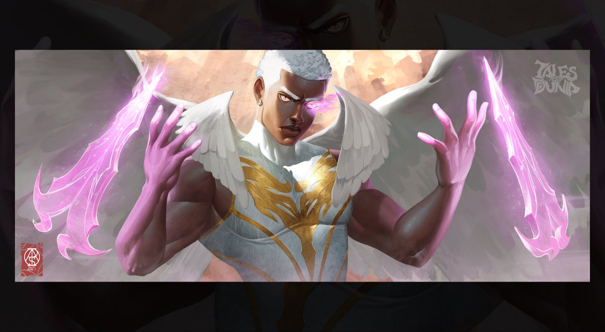 Picking himself off the floor, Abel thinks to himself
“I underestimated them, I should stop doing that”

The band of angels that attacked him begin to mock him, Laughing as he seemingly struggled to stand up… (go read the rest of the story in my Instagram)