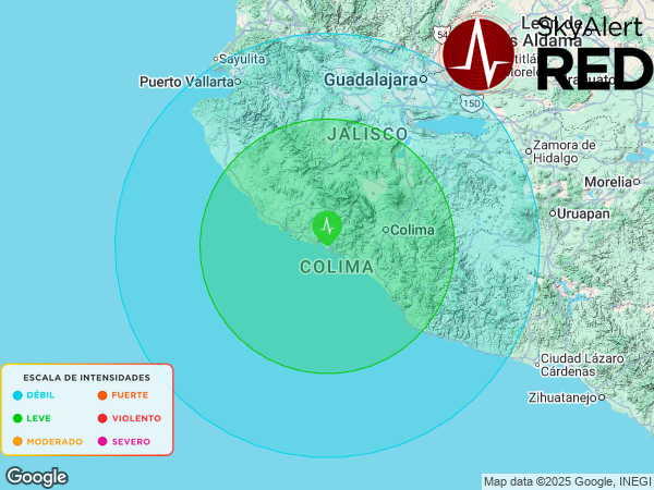 #SismoFinalizado
  Intensidad 🟢“LEVE”🟢 en #Manzanillo, Col.
  Recibiste la notificación si estás dentro de los radios de alertamiento.
  Descarga #SkyAlert: skyalert.mx/app
  08:19:14 - 03/12/2025