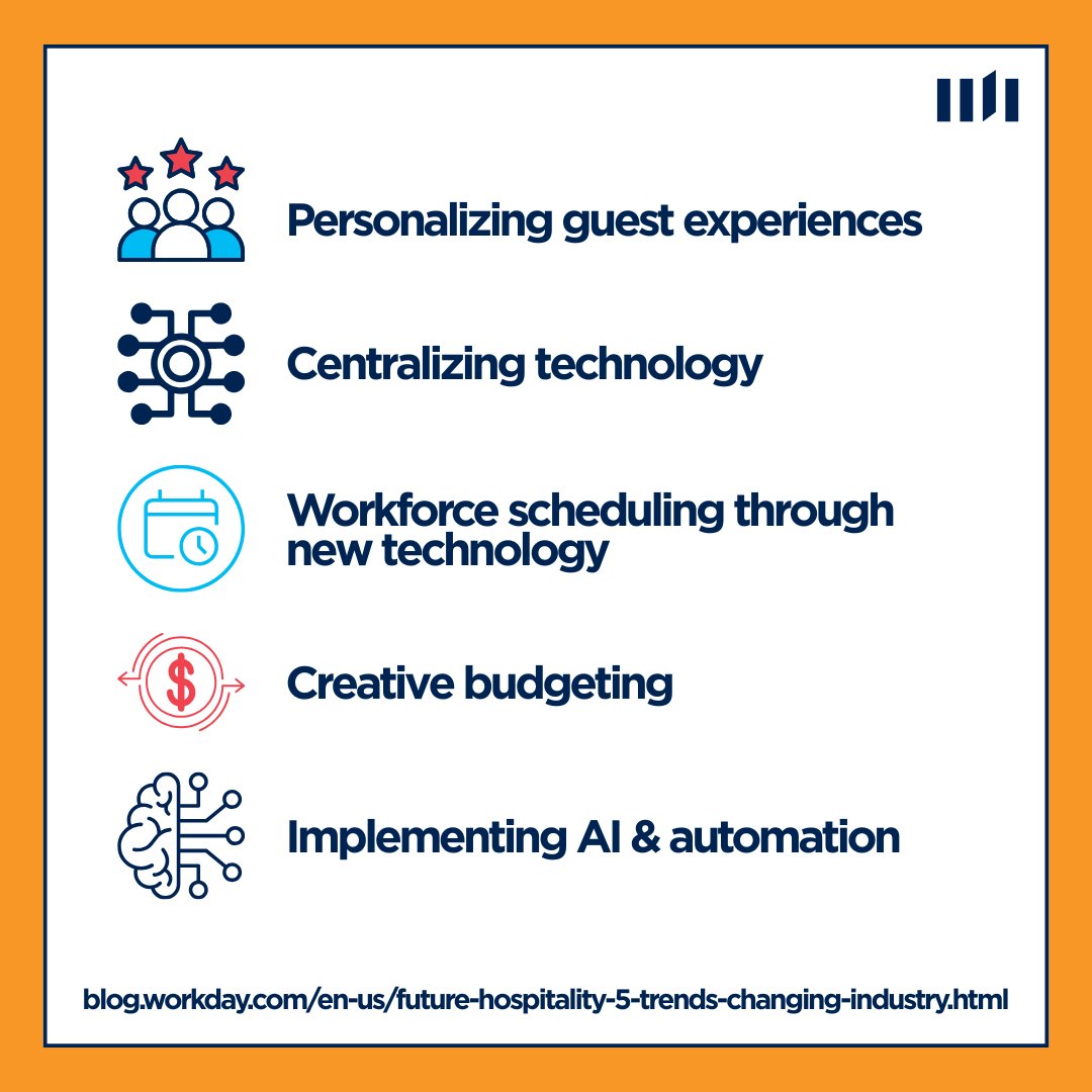 According to Workday, the future of hospitality is streamlined systems &amp; processes for both guests &amp; employees. We hope the industry balances it with personal, face-to-face connections—because that is the heart of hospitality.

Learn more at blog.workday.com/en-us/future-h….

#H2B