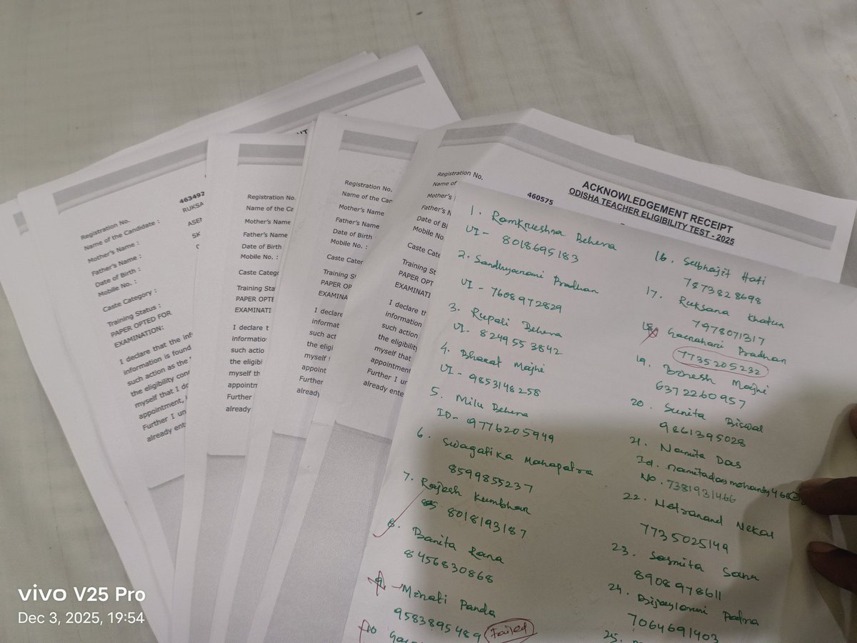BSE ଦ୍ଵାରା OTET ଆବେଦନ ପରେ ପଇସା କଟି ACKNOWLDGENENT ଡାଉନଲୋଡ ହେଇ ପାରିନଥିଲା TECHNICALLY ଅସୁବିଧା ପାଇଁ <a href="/BSEOdisha/">Bord Of Secondary Education,Odisha</a> ର ସମ୍ପାଦକ <a href="/SarojKu23875543/">Saroj Kumar Behera</a> ଙ୍କ ସହଯୋଗ ରେ ଆଜି 72 ଜଣଙ୍କ ACKNOWLDGENENT ଡାଉନଲୋଡ କରି ଆଣିବା ହେଲୁ।ଆଉ 5 ଜଣଙ୍କ payment check କରି ପରେ ତାଙ୍କୁ ଦେବାକୁ ବ୍ୟବସ୍ଥା କଲୁ। ଧନ୍ୟବାଦ ସାର୍ ଙ୍କୁ..