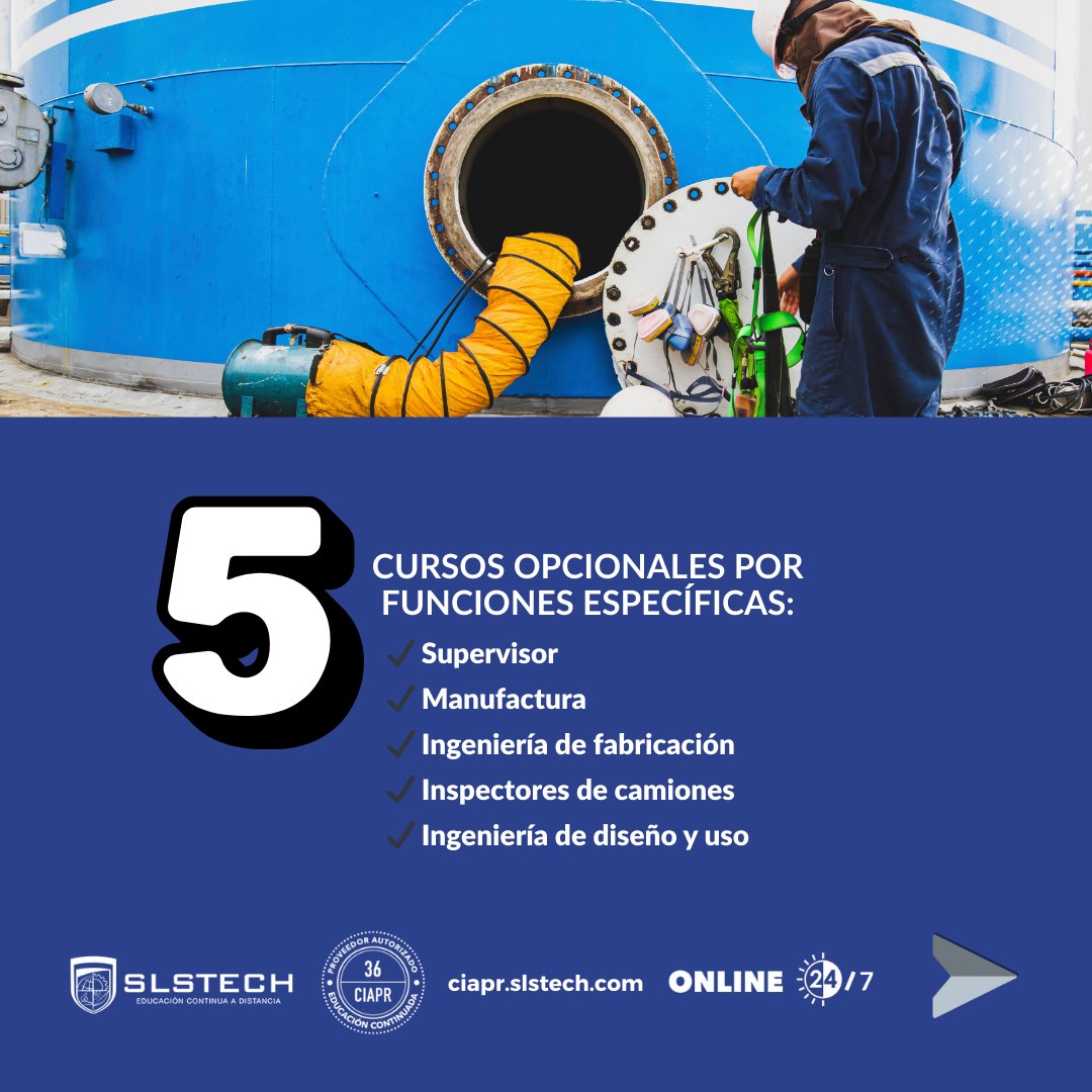 slstech's tweet image. ¿Manejas Materiales Peligrosos?

Capacítate con contenido aprobado por el CIAPR y válido como horas contacto técnicas para ingenieros.

Comienza hoy tu formación especializada en HAZMAT.
Inscríbete aquí: zurl.co/DKoma