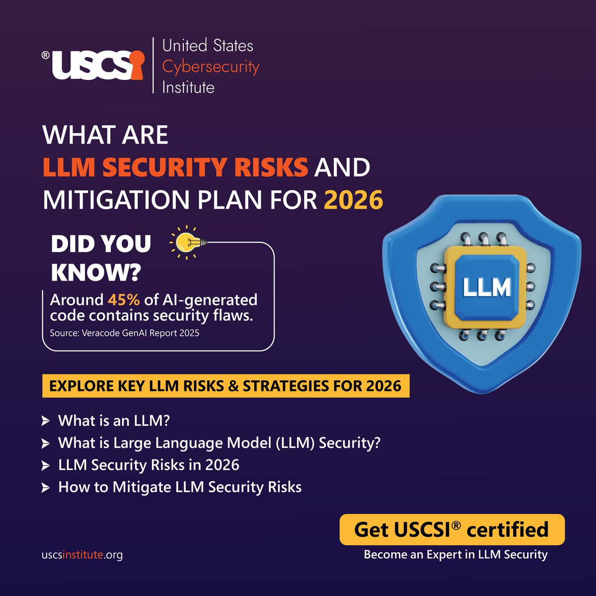 uscsinstitute's tweet image. Large Language Models (LLMs) are now powering copilots, coding tools, and cybersecurity assistants—but they’re also the newest battlefield for hackers. 
tinyurl.com/2rtz689y

#LLMSecurity #AITrust #USCSI