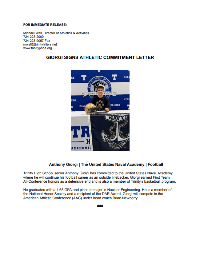 Trinity Athletics tweet media