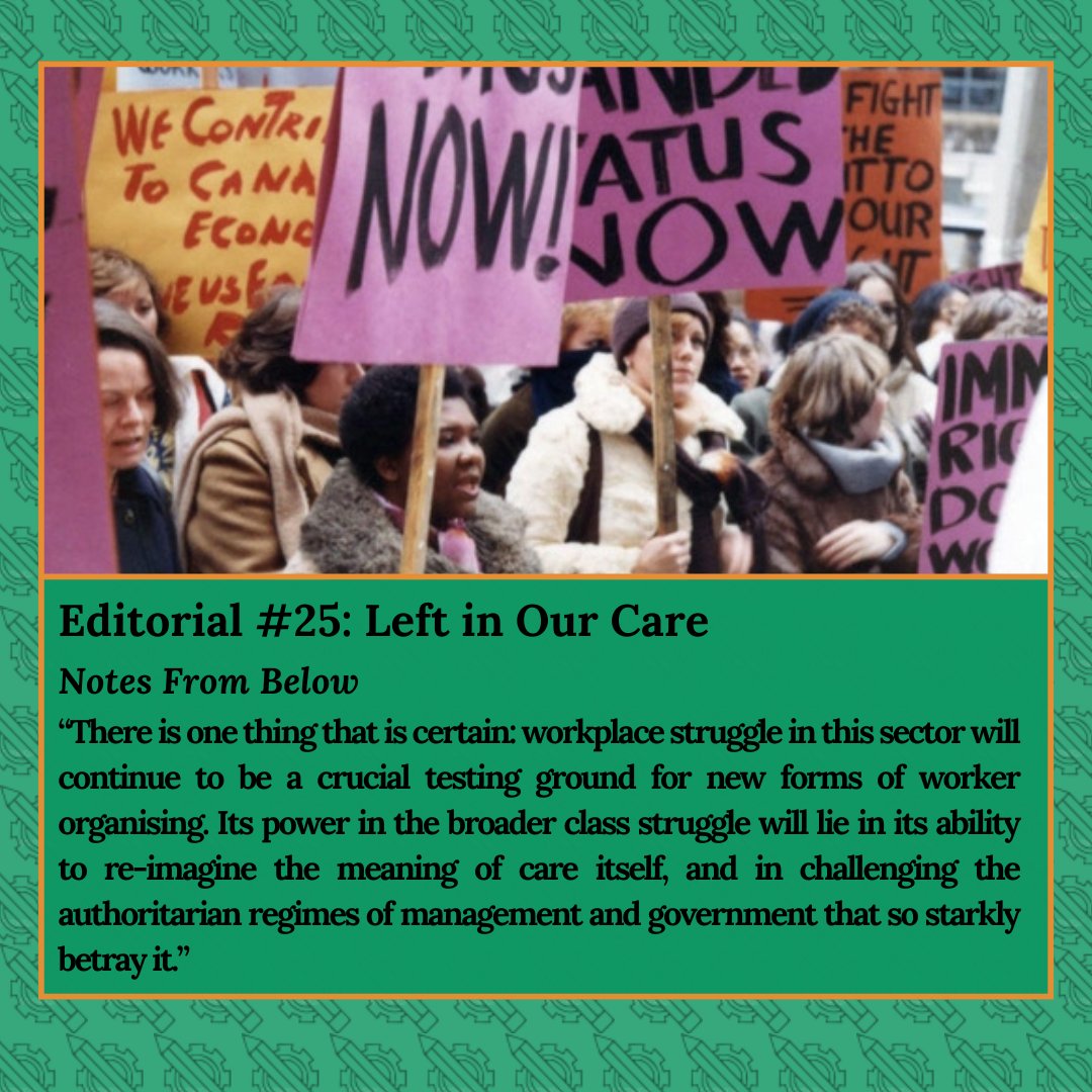 NotesFrom_Below's tweet image. Read the editorial to our latest issue, Hammering the Sky: Collective Action in Care, online now!

notesfrombelow.org/article/editor…