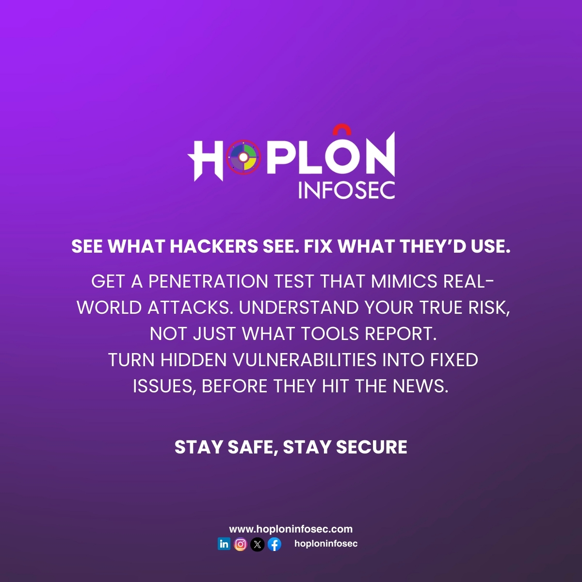 HoplonInfosec's tweet image. Dashboards don’t show what attackers see.
Pen testing does. 🔍💀
Identify weak passwords, misconfigs, exposed ports &amp;amp; forgotten assets before hackers do.
Follow @hoploninfosec for more cybersecurity insights.
#Pentest #CyberSecurity #InfoSec
