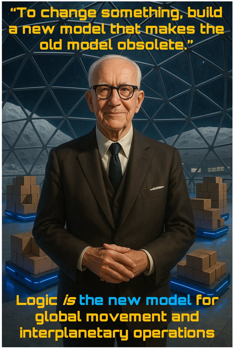 "You never change things by fighting the existing reality. To change something, build a new model that makes the old model obsolete.” Buckminster Fuller
 
Logic is that new model for global movement and interplanetary operations.