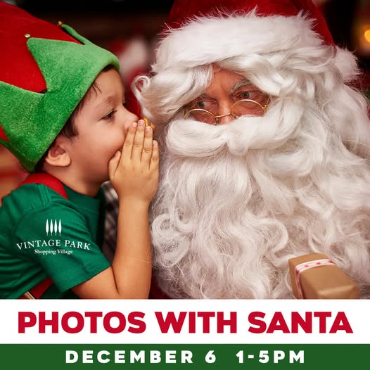 Parents,
Santa will be here on Saturday from 1-5 PM. There are a variety of packages available. 1 cell phone photo with every package purchased. #santaclausiscomingtotown