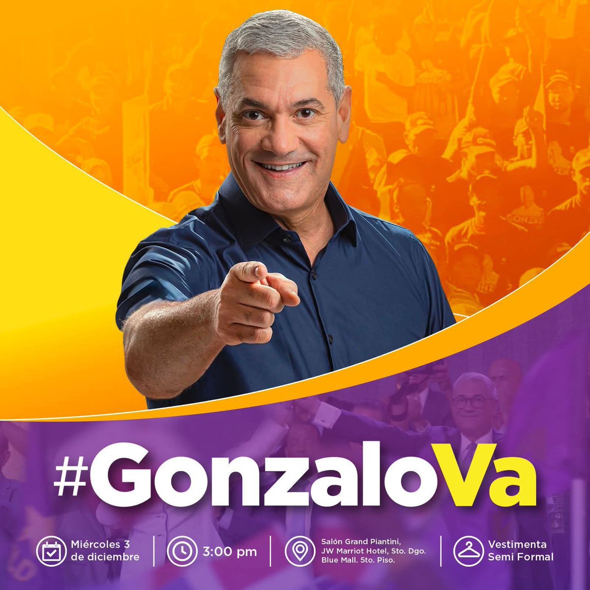 Hoy la historia nos convoca y hoy acudiremos a vivir y presenciar este momento de la historia. NOS VEMOS A LA 3 PM.. ✍️