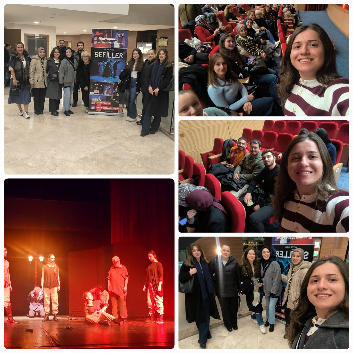 ÇYDD Sivas Şubesi olarak Victor Hugo’nun ölümsüz eseri Sefillerin sahne uyarlamasını izleyerek sanat dolu bir akşam geçirdik. İnsanlık, adalet ve dayanışma temalarının güçlü biçimde işlendiği oyunda emeği geçen tüm ekibe teşekkür ederiz. 🎭✨