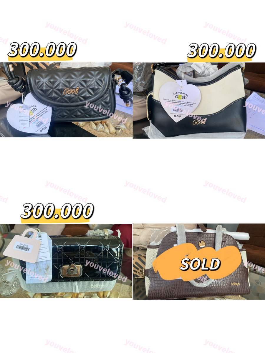 youveloved's tweet photo. WTS!!! 
Tas / Bag - Bellagio dan Gosh. 
Boleh di nego dulu, checkout via shopee 
#zonauang #tas https://t.co/GzDe81rEyz