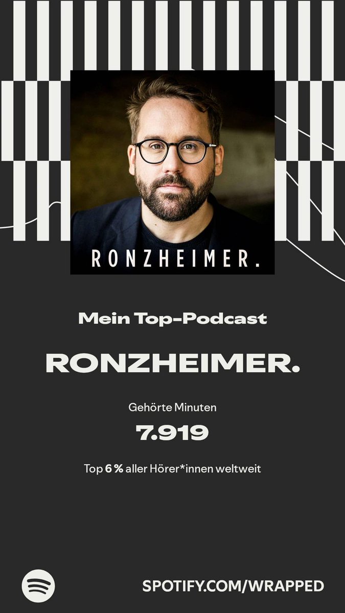 „RONZHEIMER.“ ist meine Nummer 1. Mehr Infos gibt’s in meinem #SpotifyWrapped.  ⁦<a href="/ronzheimer/">Paul Ronzheimer</a>⁩  spotify.com/wrapped-share/…