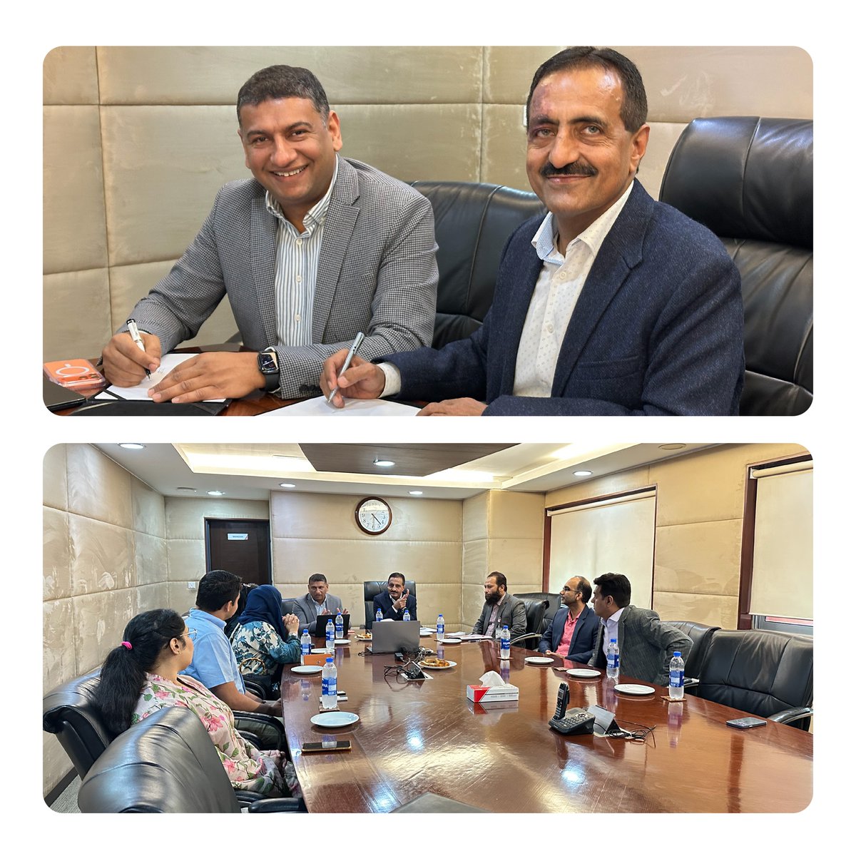 Tabba_Heart's tweet photo. An MoU signed between Tabba Heart Institute's Dr. Bashir Hanif and ClinRé USA’s Dr. Faisal Cheema, witnessed by Dr. Hiba Tohid, marks a major step toward stronger clinical research and innovation in Pakistan. 

#tabbaheartinstitute #ClinReUSA #Healthcare #Research https://t.co/rvh8eWS8O2