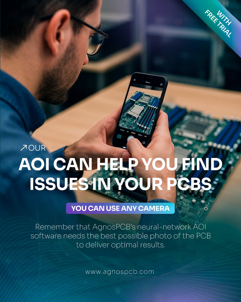 Artificial Intelligence powered AOI | AgnosPCB tweet media