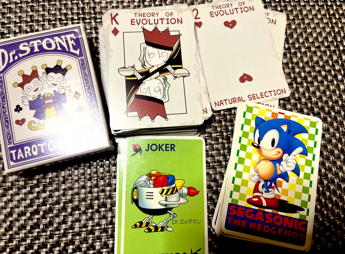 おまけ ソニックさんのトランプもあった🦔💨💨 実家にあったやつ貰っ