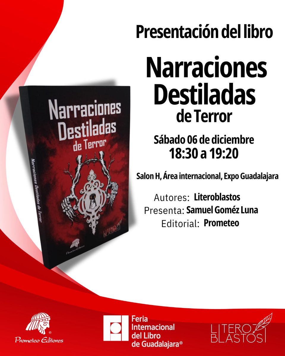 Los Literoblastos expanden sus Narraciones Destiladas en FIL 2025. El colectivo literario gestado en <a href="/SogemGDL/">SogemGDL</a> a iniciativa de los alumnos, publica su séptimo libro y lo presentará este 6 de diciembre cronica.com.mx/jalisco/guadal…