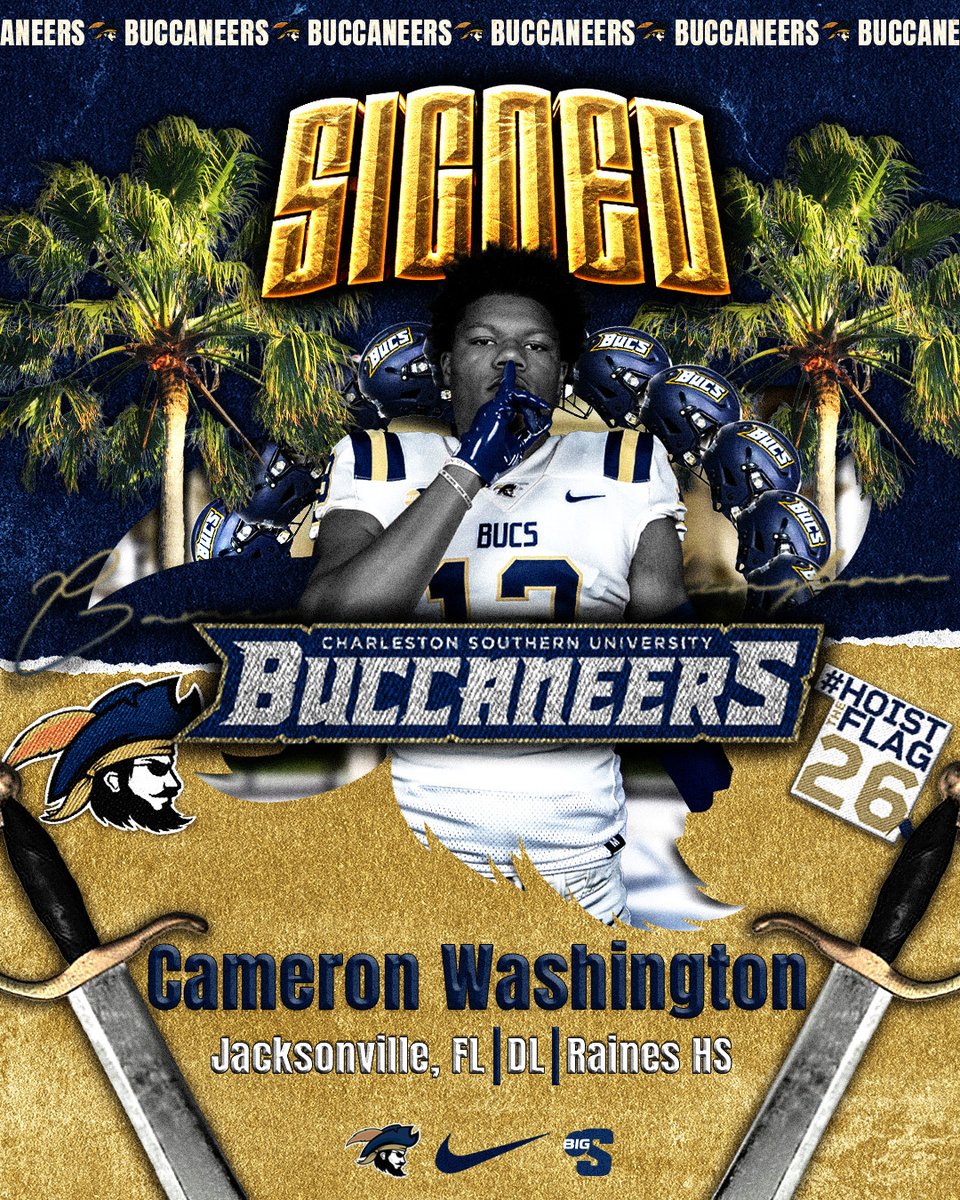 CSU_FB's tweet image. 𝐅𝐫𝐨𝐦 𝐉𝐚𝐜𝐤𝐬𝐨𝐧𝐯𝐢𝐥𝐥𝐞 𝐭𝐨 𝐂𝐡𝐚𝐫𝐥𝐞𝐬𝐭𝐨𝐧 🏴‍☠️

Cameron Washington is a Buc!