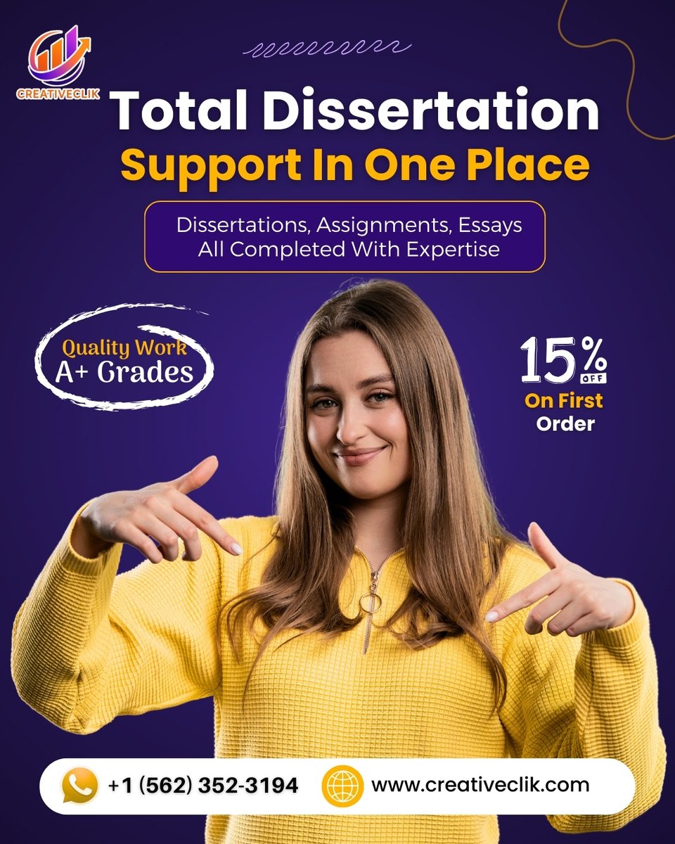 academicswrit's tweet image. 🎓 Complete Dissertation Support — All in One Place ✨

📱 wa.me/15623523194

📚 Get end-to-end dissertation assistance, including research, writing, editing, and  under one roof for a smooth and stress-free academic experience! ✨

#DissertationSupport #AcademicHelp