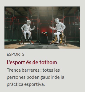 Avui, Dia Internacional de les Persones amb #Discapacitat, compartim l'especial del Prestatge Virtual d'Esports sobre l'esport adaptat 🏅 Hi trobareu informació i llibres al voltant de la temàtica, disponibles a les #bibliotequesXBM
👉bibliotecavirtual.diba.cat/ca/esports/esp… #PVEsports