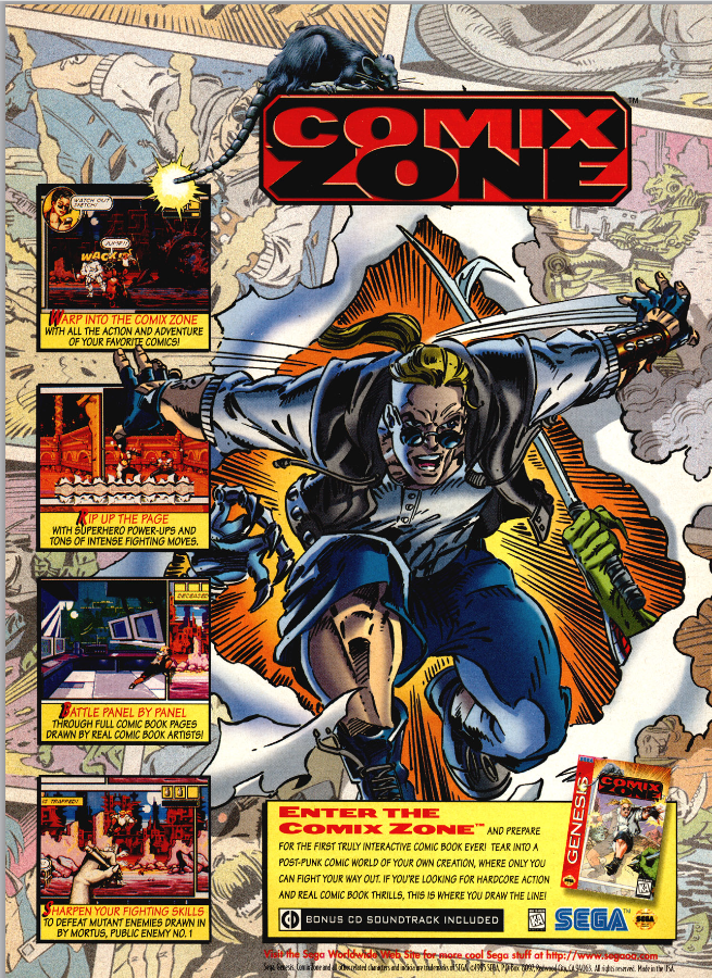 "Enter the Comix Zone and prepare for the first truly interactive comic book ever!"
