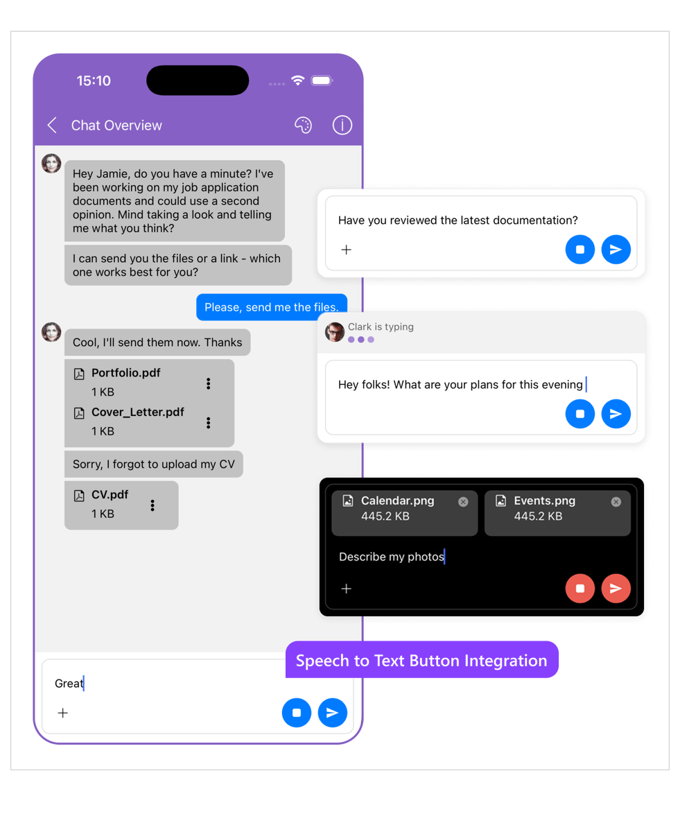 Telerik's tweet image. Ready to build human-like conversations in your mobile apps? 💬 

The revamped Telerik UI for #DotNetMAUI Chat now supports #AI-powered interfaces! It includes file upload/download, speech-to-text input &amp;amp; deep extensibility for LLM integrations!

Check out the full documentation:…