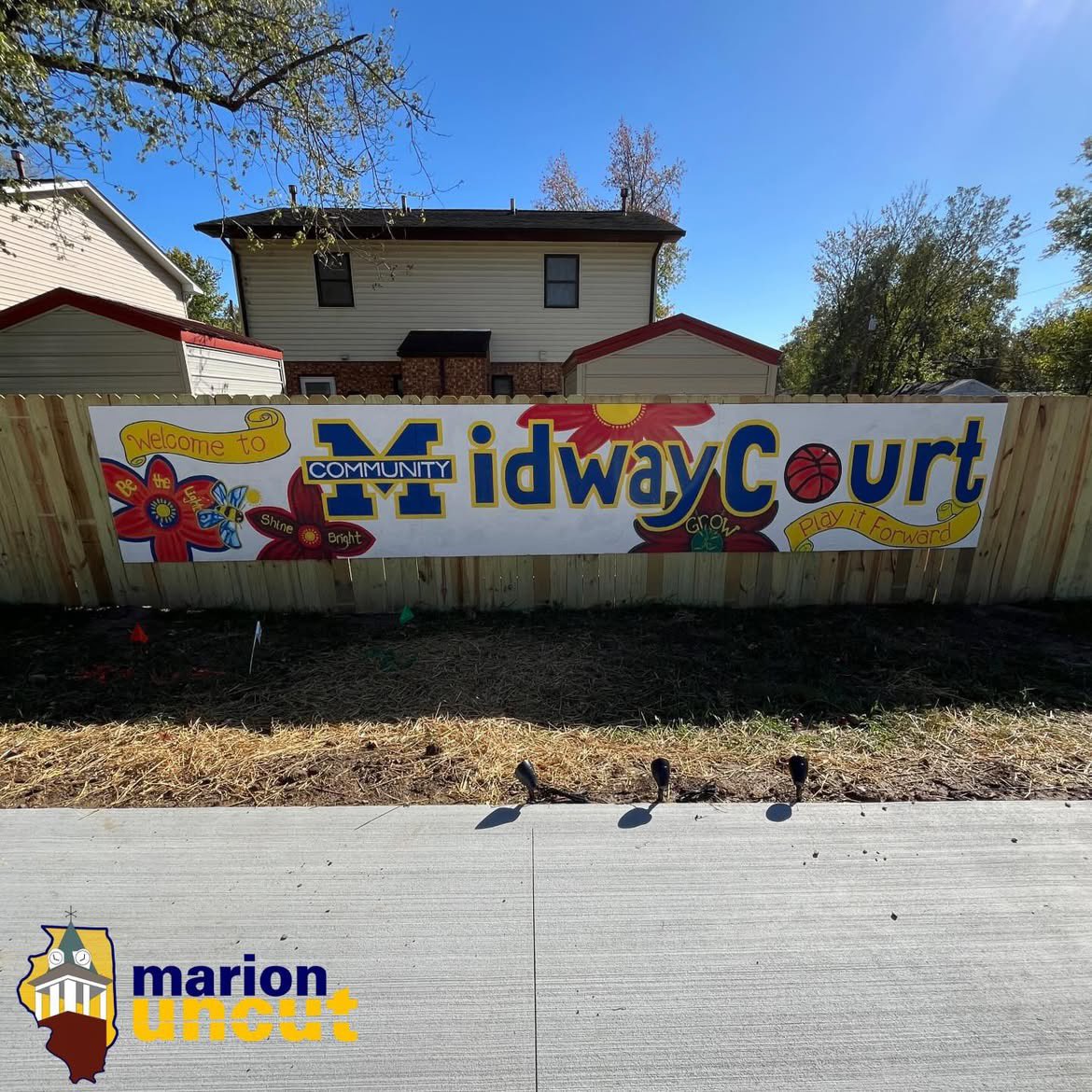 MarionUncut's tweet photo. Check out the Midway Court Community Park coming soon!

MHS Building Trades students have been working on this project! https://t.co/hRQDroJiYd