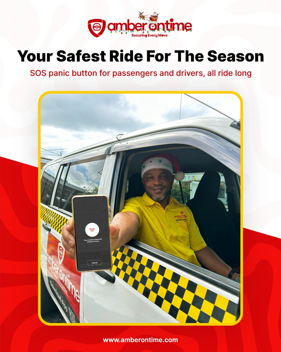 From festive shopping runs to holiday dinners, ride with complete peace of mind this season! Our SOS panic button keeps every trip protected for both drivers and passengers with Hawkeye ready to respond to every call. #ontimetaxi #taxijamaica #jamaicataxi #jamaicantaxi