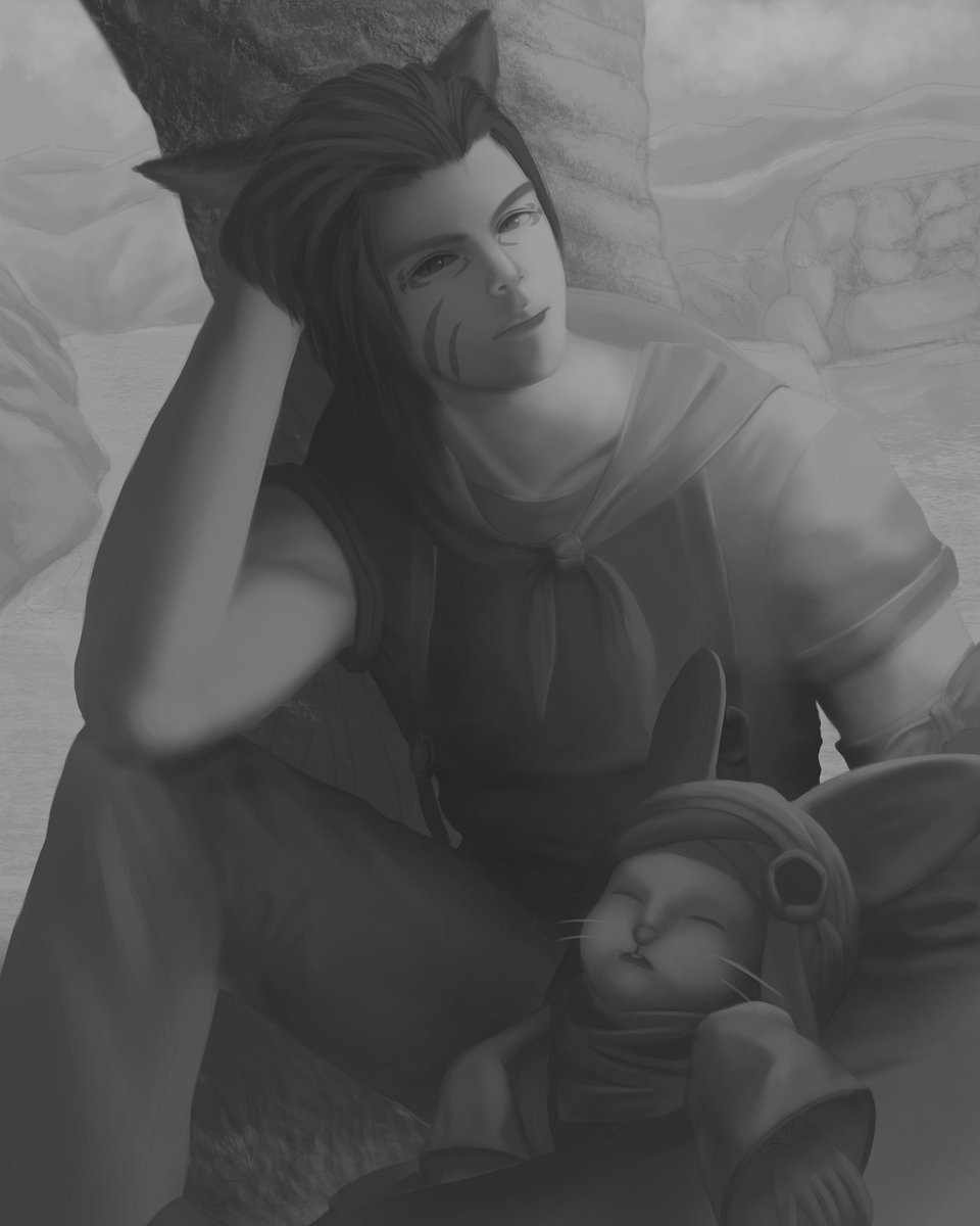 weifarerart's tweet photo. No, Sleepingway is just doing sleepingway things 😴

#ffxiv #ff14 #wol #wip https://t.co/NB3hmdSTG2