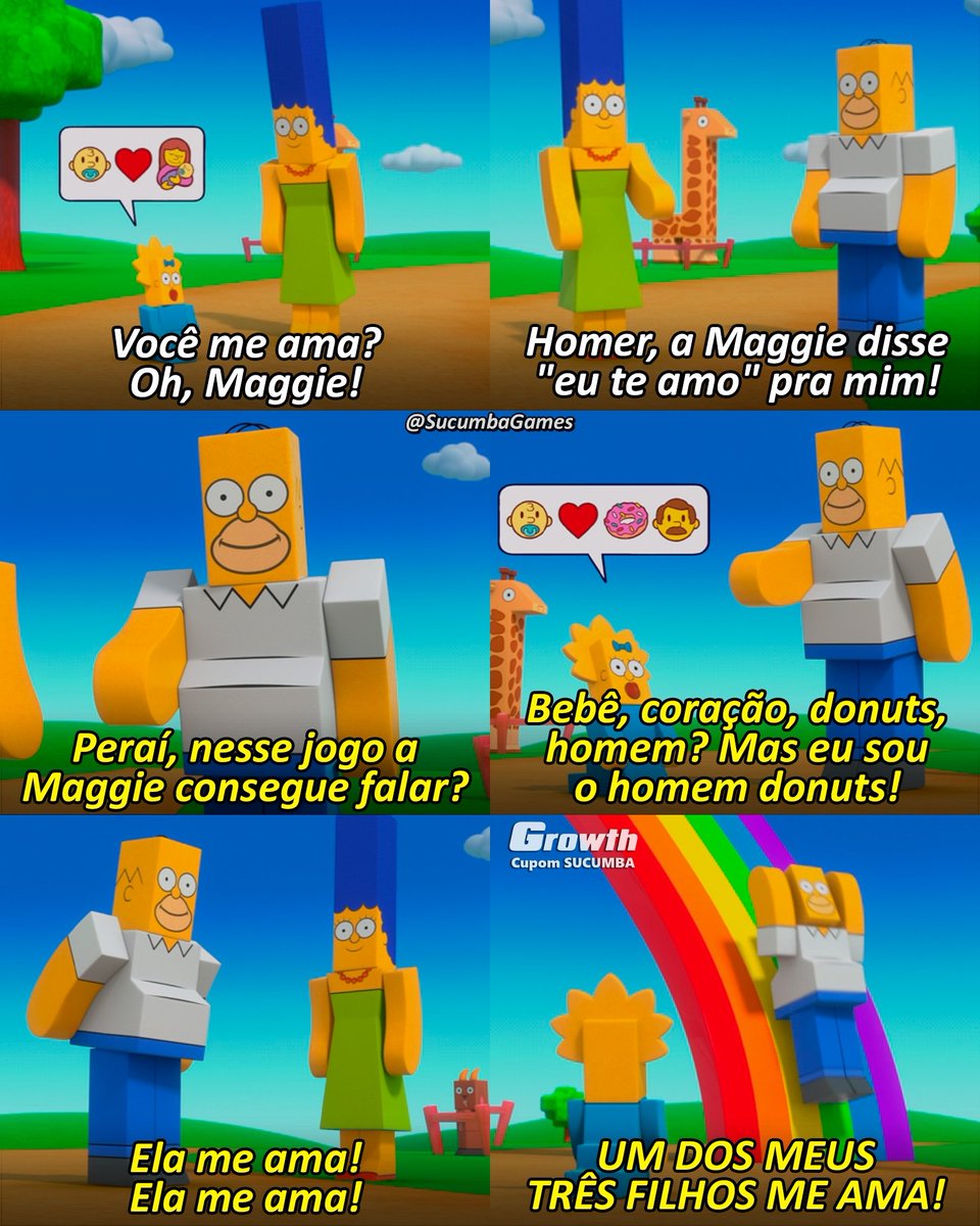 A Maggie Simpson "falou" 'Eu te amo' para Homer e Marge através do Roblox, ou 'Boblox', como se chama no desenho.

Os Simpsons, Temporada 34, Episódio 10