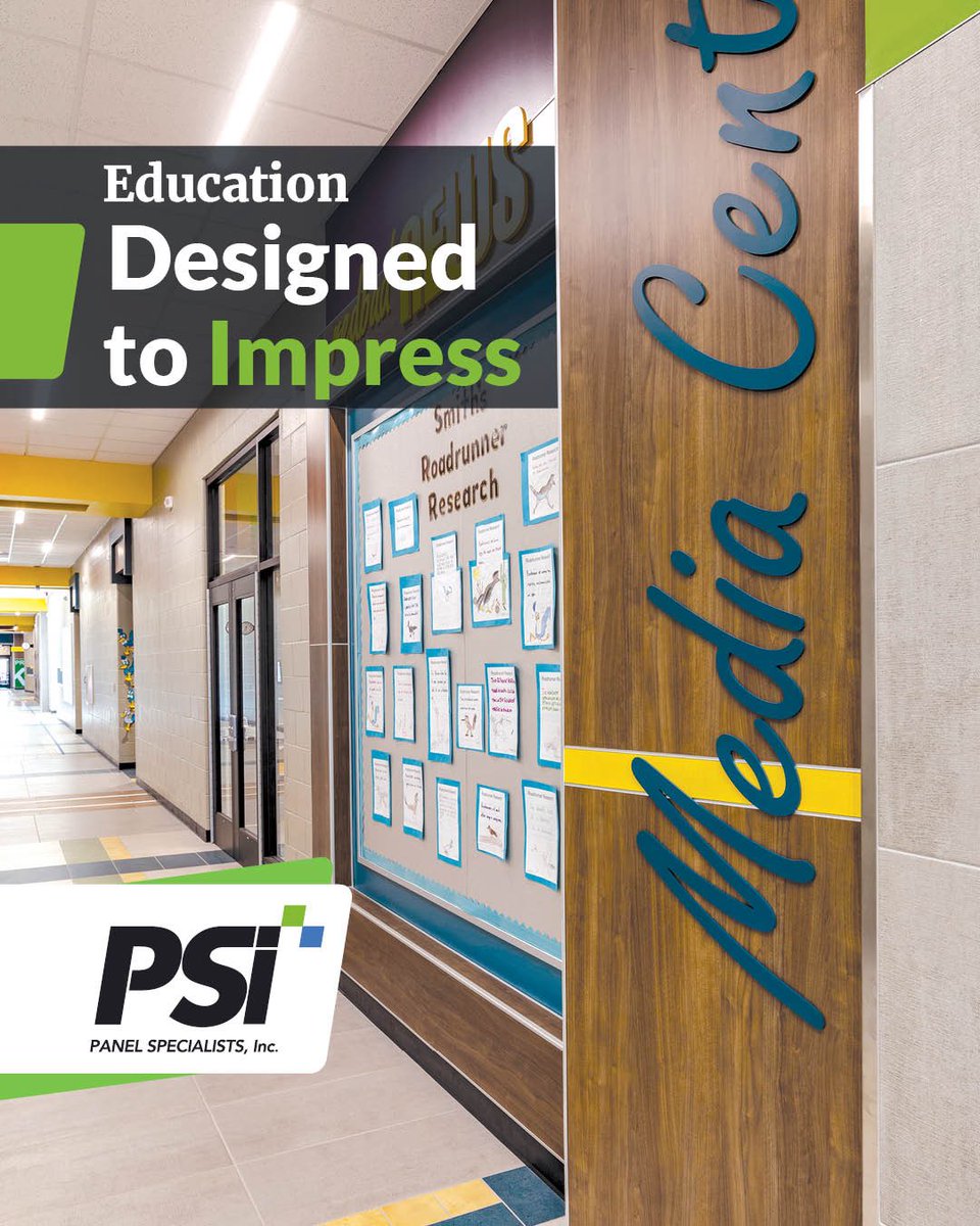 panelspec's tweet image. PSI’s custom solutions help schools create classrooms that encourage focus, creativity, and engagement. 

For more information, please contact us at:
+1 800 947 9422
info@panelspec.com
or visit
panelspec.com

#DesignBuiltToLast #wallpanel #wallpanels