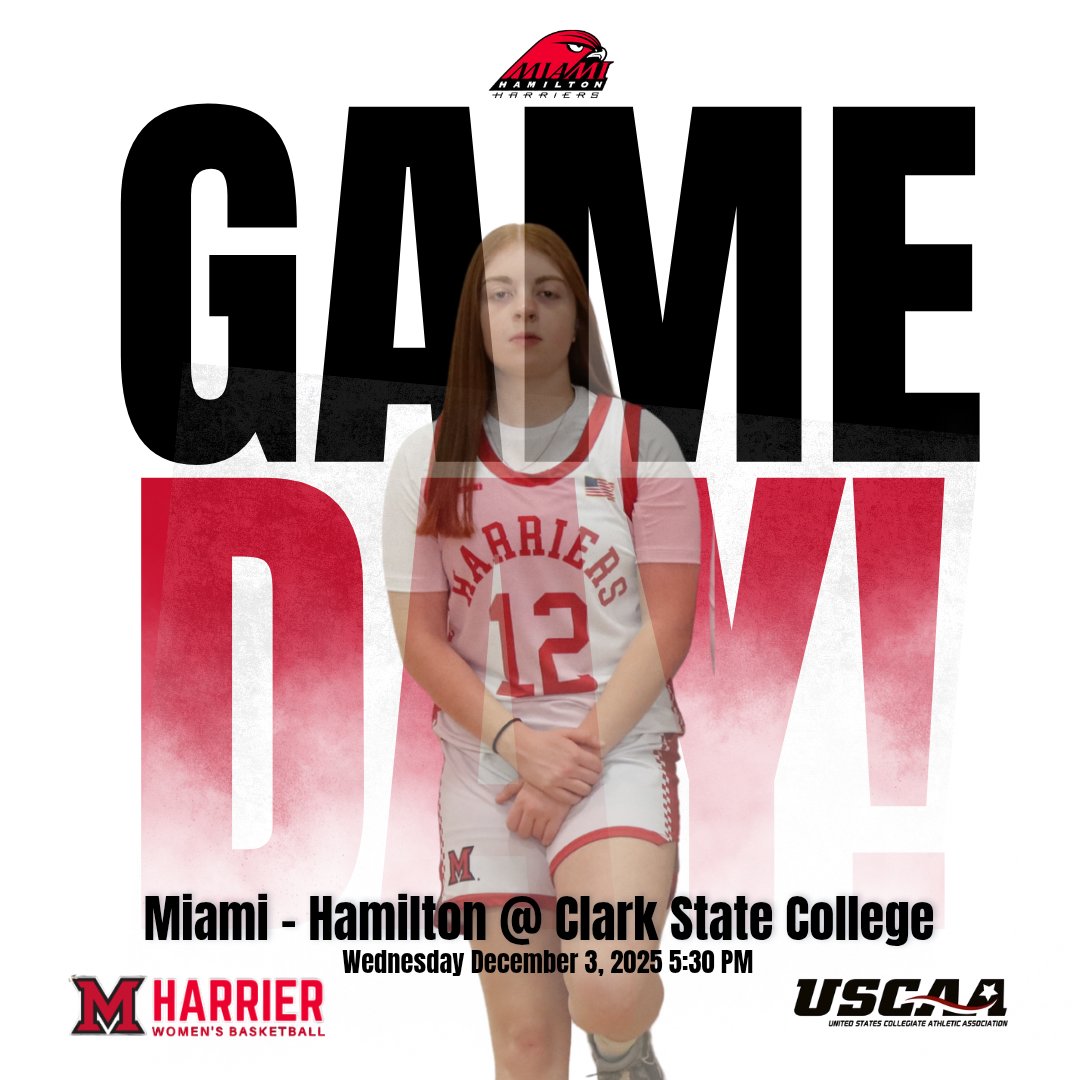 muh_wbb's tweet photo. WELCOME TO DECEMBER!!!
Game Day in Springfield, OH!!!
β°οΈ 5:30pm
πClark State College
#GoHarriers #HarrierWBB https://t.co/0Qf9PoWWmJ