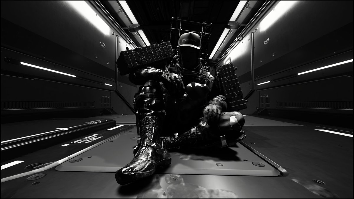 EsGames81's tweet image. porter in monochrome. 
#DSPhotomodeCP_Dec 
#DeathStranding2