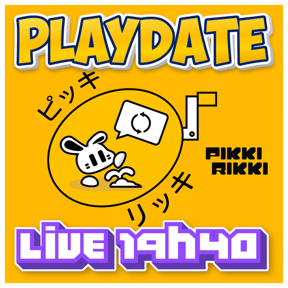 johndostudio's tweet photo. Je vous laisse bondir avec moi dans ce nouveau #live #twitch #playdate avec "Pikki Rikki" de @coleplusgames , un jeu a petit prix qui ne vous carottera pas ! 🐰🥕

👉 https://t.co/1RrhxMOwti

#playdate #pikkirikki #coleplusgames #cranking #crank #manivelle https://t.co/B2vHJHkMea