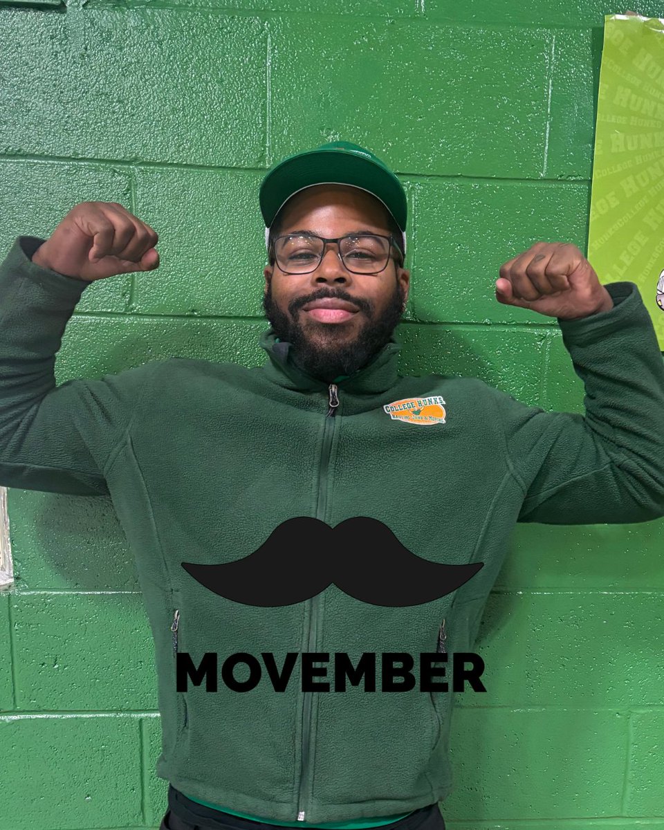 We spent November growing out some staches in honor of Movember! 😎🔥💚

Movember is a movement to raise awareness for men's health by growing mustaches in the month of November. Shoutout to all of our HUNKS that participated and raised awareness for the cause!