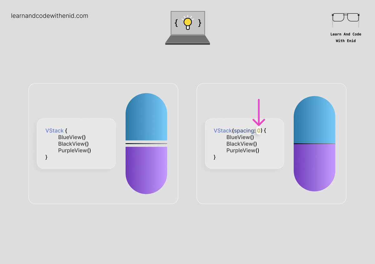 ios_dev_alb's tweet image. SwiftUI Tip 💡

By default, containers like VStack apply built-in spacing.

You can remove it by passing 0 to the spacing parameter.

→ learnandcodewithenid.com