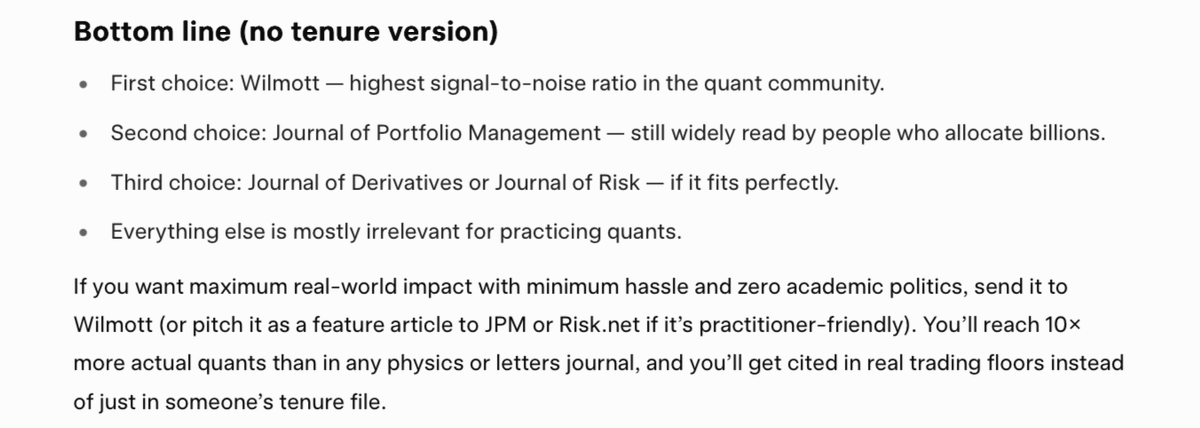 FINALLY AI is killing academic games in finance &amp; economics, academics who play the system writing papers that have no meaning other than academic standing.