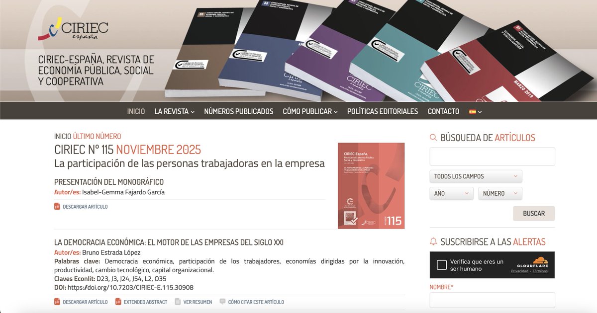 CIRIEC SP Journal tweet media