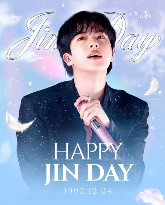 seokjin's birthday 🎉🎉
thank you for being born as a handsome kim seokjin in this world.kyu~😘 happy birthday to you 🫶🏻🫶🏻

#RockstarJinDay 
#OurSuperMoonJin 
#ShiningSuperstarJin