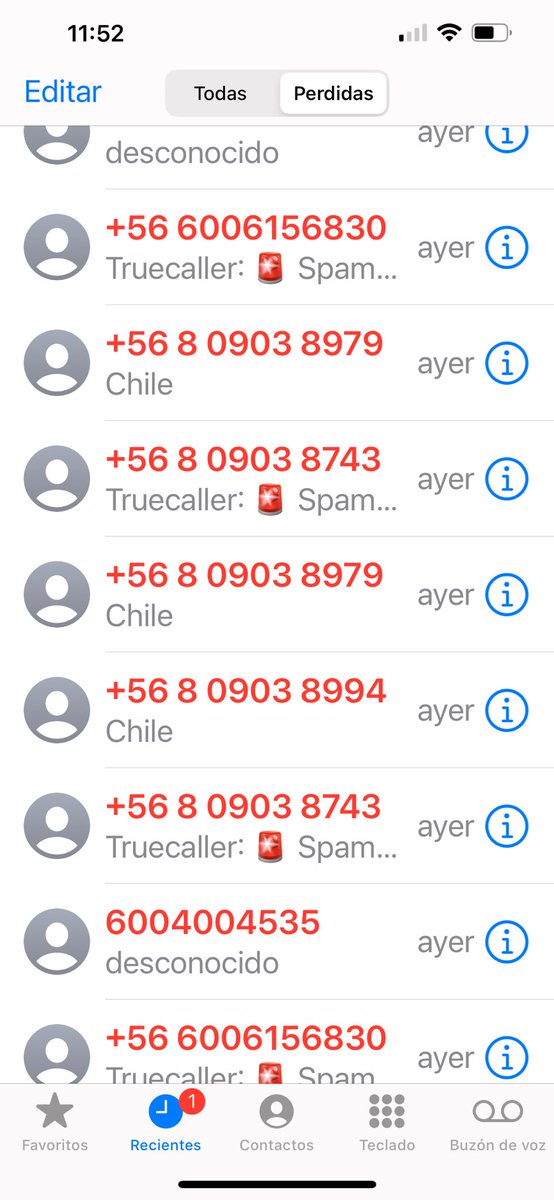 Gente de mierda odiosa , estoy a punto de cambiar mi número de más de 20 años , me tiene chata , los bloqueo y siguen llamando