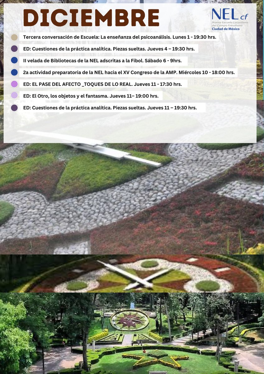 ¡Ya está aquí la agenda de octubre de la NEL CDMX!
Te invitamos a conocer las actividades que este mes nos convocan al trabajo.

¡Acompáñanos!
Todos los horarios corresponden a la CDMX