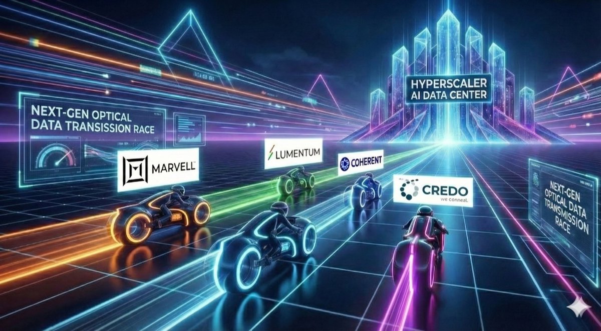 iamfabien's tweet image. Optics is the new memory. I am kinda exhausting that statement but for valid reasons. 

I just published an extensive breakdown of vendor positioning in the optical and AI interconnect ecosystem.

This report looks at how:
• Marvell Technology is leveraging DSP leadership and…