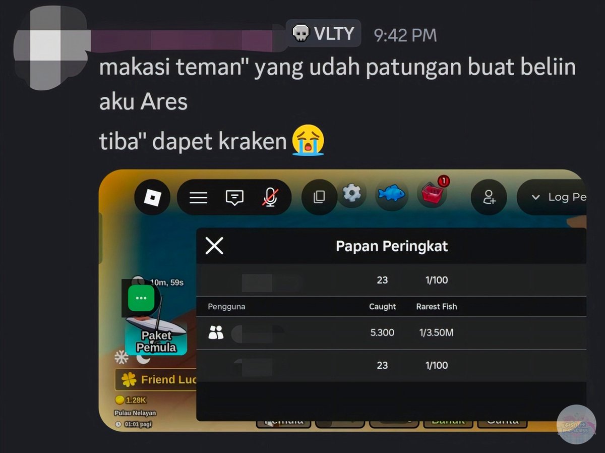 FISH IT FESS ‼️ WTT CANTUMIN UNAME tweet media