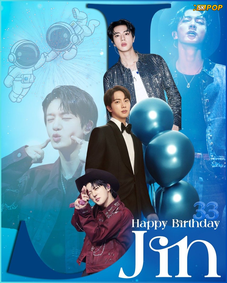 ⏳ #WorldwideHandsomeJin Day is here! Today we celebrate as the one and only JIN of BTS turns 33 years forever young and handsome! 🍷🎂✨🩷💜🚀
#HappyJinDay #HappyBirthdayJin #JINDAY
🚀 From getting us out of the "Abyss", to sending us over the "Moon" with "The Astronaut", to