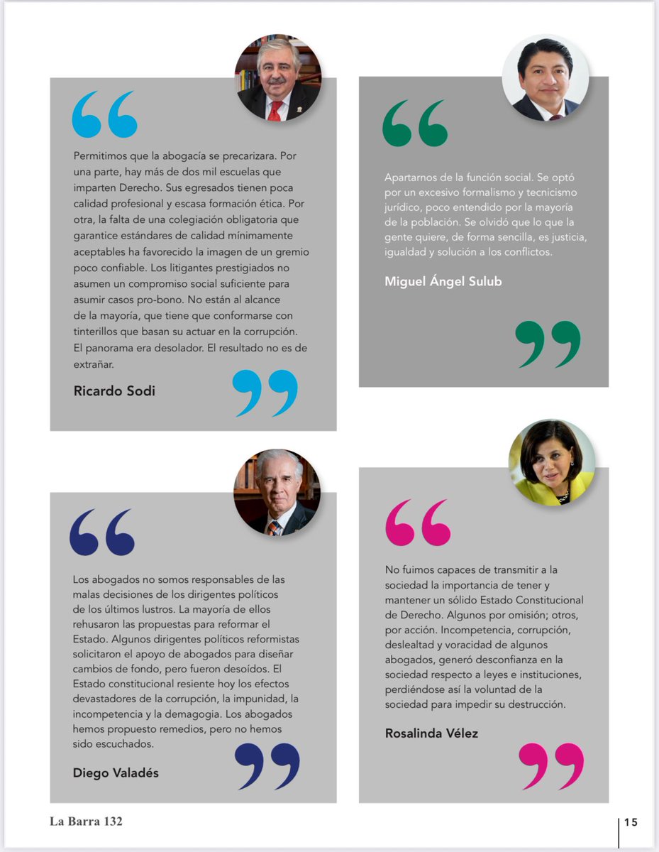 ¿Qué hicimos mal l@s abogad@s para que se esté derrumbando el Estado Constitucional de Derecho? Catorce personas respondimos  esta encuesta de la revista de la <a href="/BMA_Abogados/">Barra Mexicana, Colegio de Abogados A.C.</a> :
