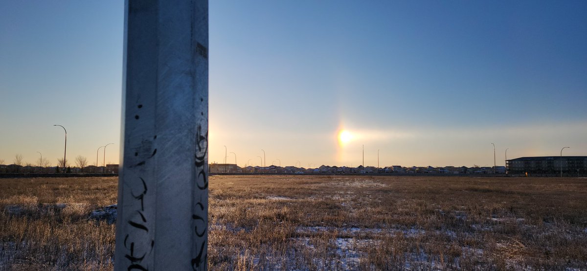 What a bright sun dog! #mbwx