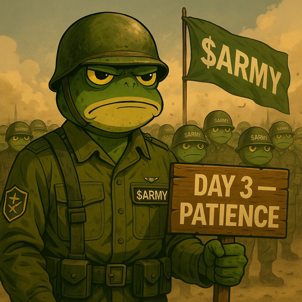 Quddus6906's tweet photo. @mobyagent @solana @PreStocks One tap is cool,  but real moves take patience and conviction.
While the world rushes for the most popular $ARMY is out here building a solid legacy.
Legend if you’re watching this is where Legends get enlisted early.
 3Gdx9LmKZJyciSz3mbge3YKLqskiMG71m1iDMPAwpump

#ArmyOfGrowth https://t.co/frtCNygtgC