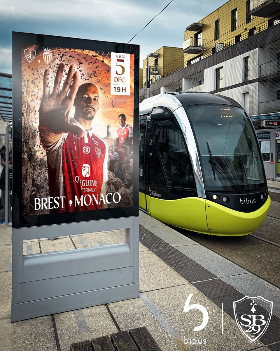 BibusBrest's tweet photo. ⚽ @SB29 // @AS_Monaco
📅 Vendredi 5 décembre
⏰ 19h
🏟️ Stade Francis Le Blé
✅ Allez-y :
🚋 en tramway - Ligne A
🚌 en bus spécial depuis 🚏 Océanopolis ou depuis🚏 Warspite.
Plus d'infos 👉 https://t.co/t7kLh2IyUk
Bon match ! 🔴⚪
#icicestbrest #allezbrest https://t.co/mHJIYCycXg