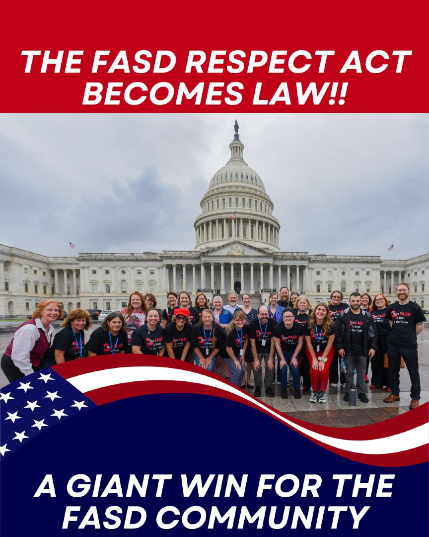 ✨ A historic milestone! The FASD Respect Act has officially been signed into law! After nearly 20 years, this landmark legislation brings long-awaited recognition, resources, and hope for individuals and families affected by FASD. 🌍❤️

Learn more: fasdunited.org/fasd-respect-a…
