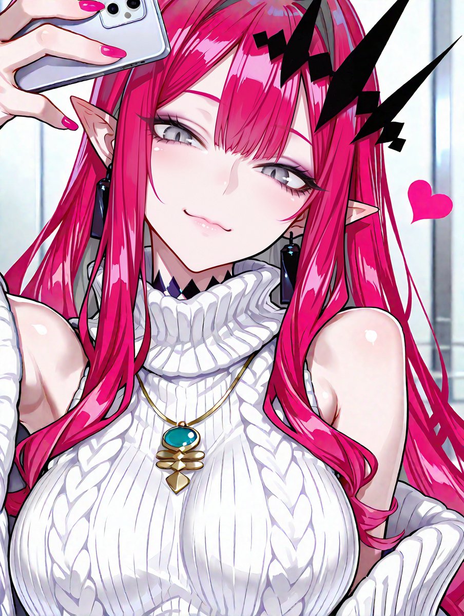 OkitaAIArts's tweet image. 自撮りバーヴァンシー   
#AIart #AIイラスト #FGO